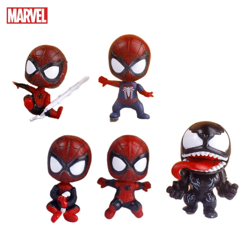 Marvel The Avengers Venom Spider-Man Figura personalizzata Film Modello periferico Ornamento da tavolo Decorazione Giocattolo per bambini Regalo