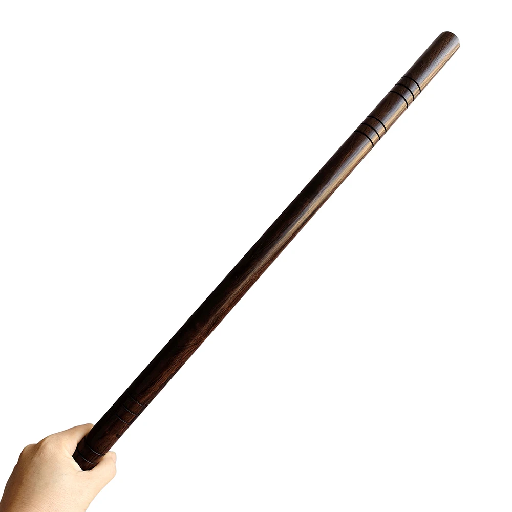 Kun Master Hardwood Ebony Staff Sticks for Martial Arts Training in Kungfu and Karate Escrima Practice