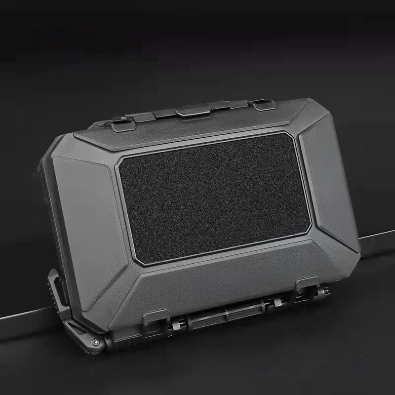 Lockable Waterproof Outdoor Tactical Storage Box Military Molle Hard Shell Gun Hunting Accessories Carry Case for Equipments
