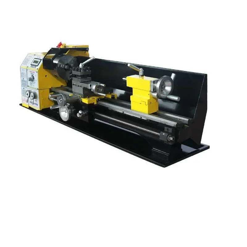 

Portable 220v180/210V Lathe Home Small Ordinary 0618 Mini DIY Manual High Precision Metal Outer Circle Small Lathe