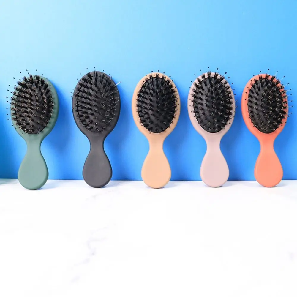 Super Soft Bristles นวดบ้านหวี Anti-SLIP Handle Anti-Static แบบพกพาแปรงผมผมเรียบเงา