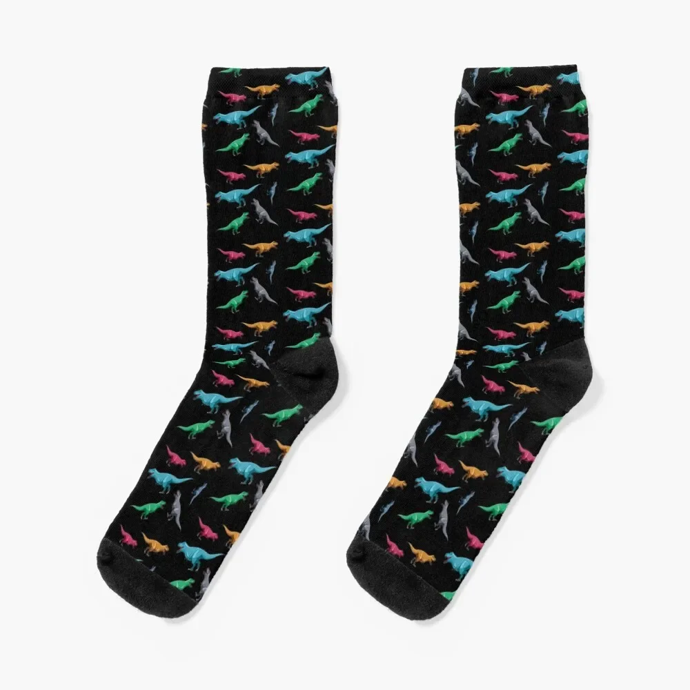 

Colorful T Rex Dinosaur Collection Socks football new in's luxe Men's Socks Luxury Women's