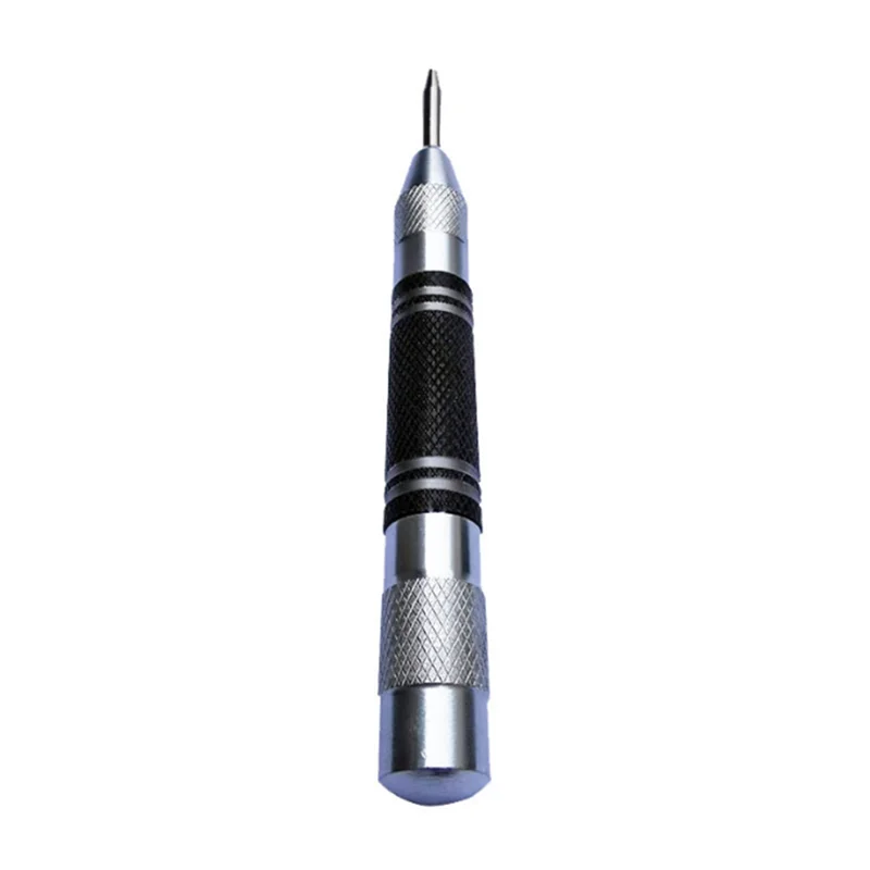 4Pcs Automatic Center Punch Graffiti Tool with Adjustable Spring Impact Center Mark, Suitable for Metal and Plastic