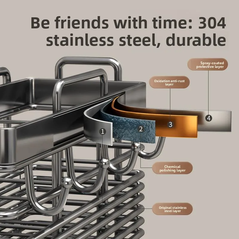 

Высококачественный настенный держатель для ложек из нержавеющей стали, органайзер для кухонных принадлежностей, дизайн для домашнего использования