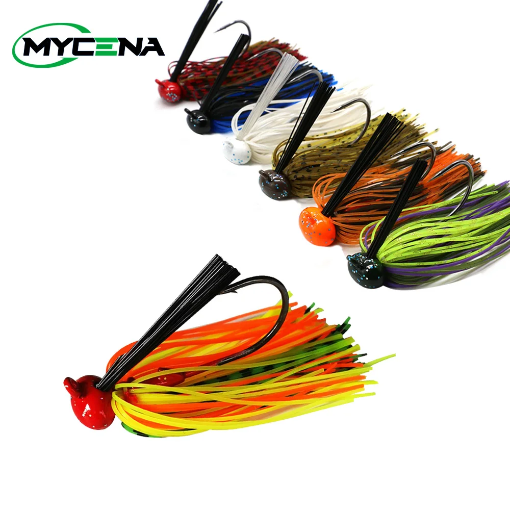 Mycena 12G/16G Football Jig Spinner Bait Weedless Jig Chatter Bait Fishing Lure Chatterbait Wobbler For Bass Fishing Tackle