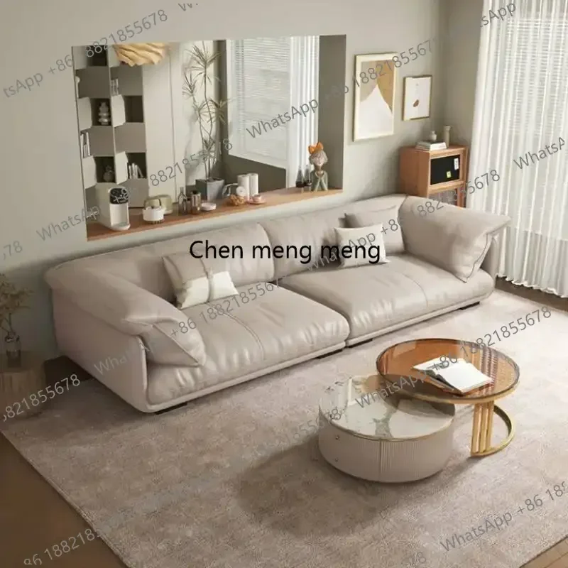 

Leather Luxury Cozy Sofa New Oversize Modern Designer Individual Reading Sofa Living Room Recliner Salon Meuble Furniture