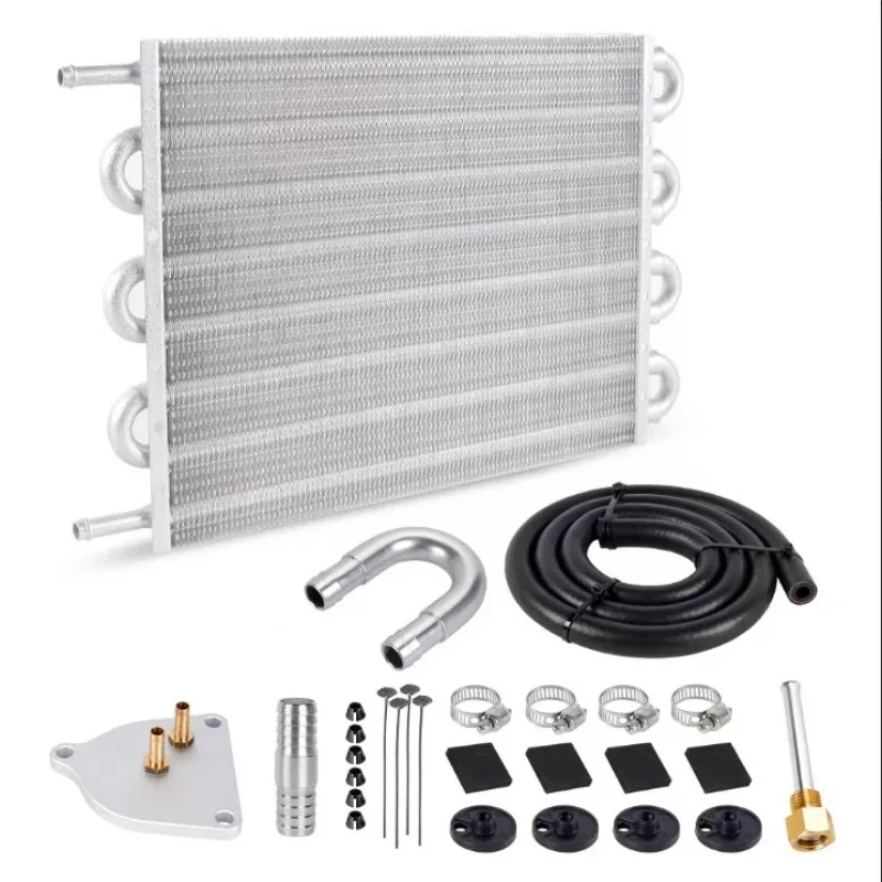Auto Modification Parts, Auto Air Conditioning Tubular Belt Transmission Radiator 2 Rows 10 Rows Oil Cooler Kit