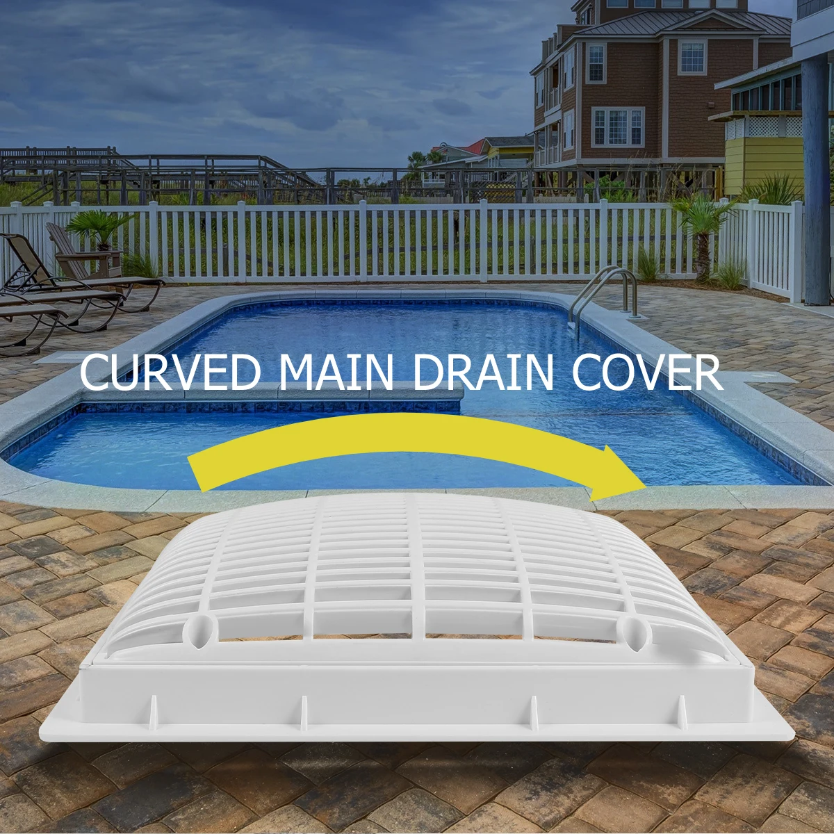 

12 Inch Safety Anti-Suction Durable Drain Protection Cover For Spa Drains Protective Cover Bathrooms Drains