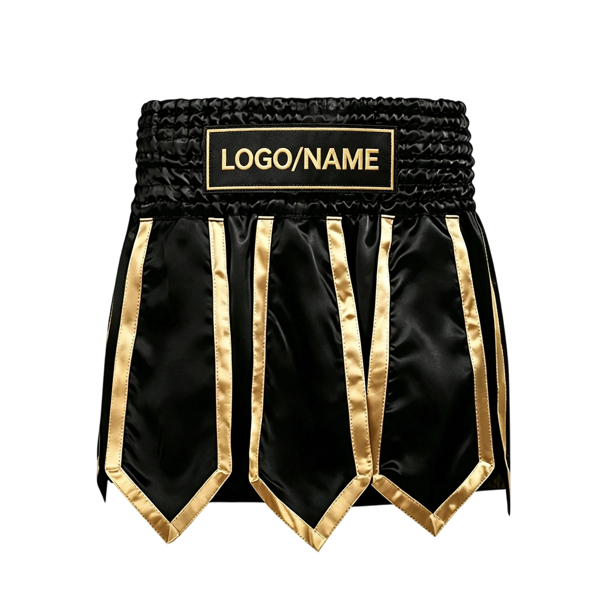 Custom Gladiator Boxing Shorts Men Women Kids Satin Muay Thai Shorts Ribbons Martial Arts MMA Combat Training Fight Match Trunks
