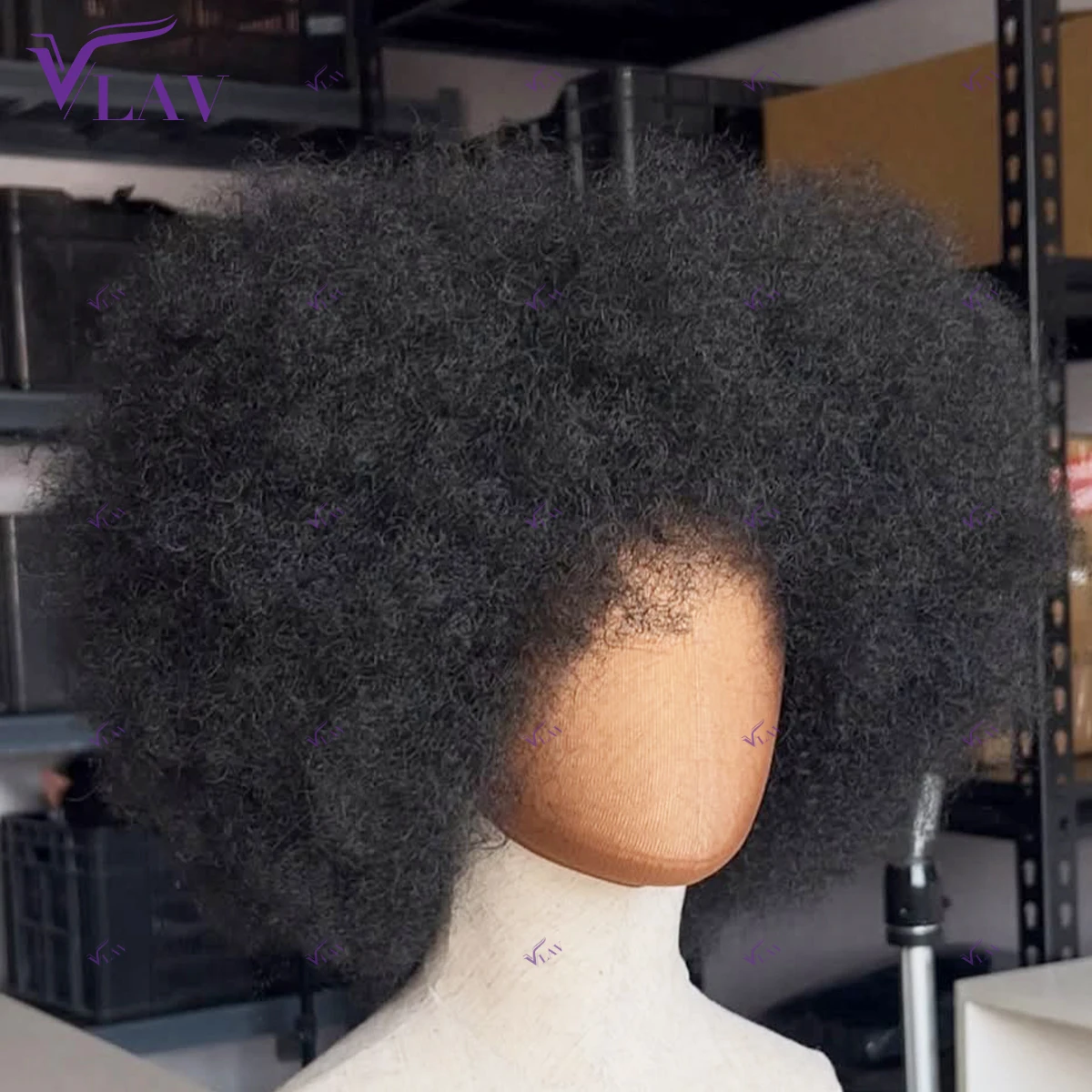 

13×6 HD Lace Frontal Wig 400 Density Glueless Wig Human Hair Afro Kinky Curly 360 HD Transparent Lace Wig Human Hair Wear And Go