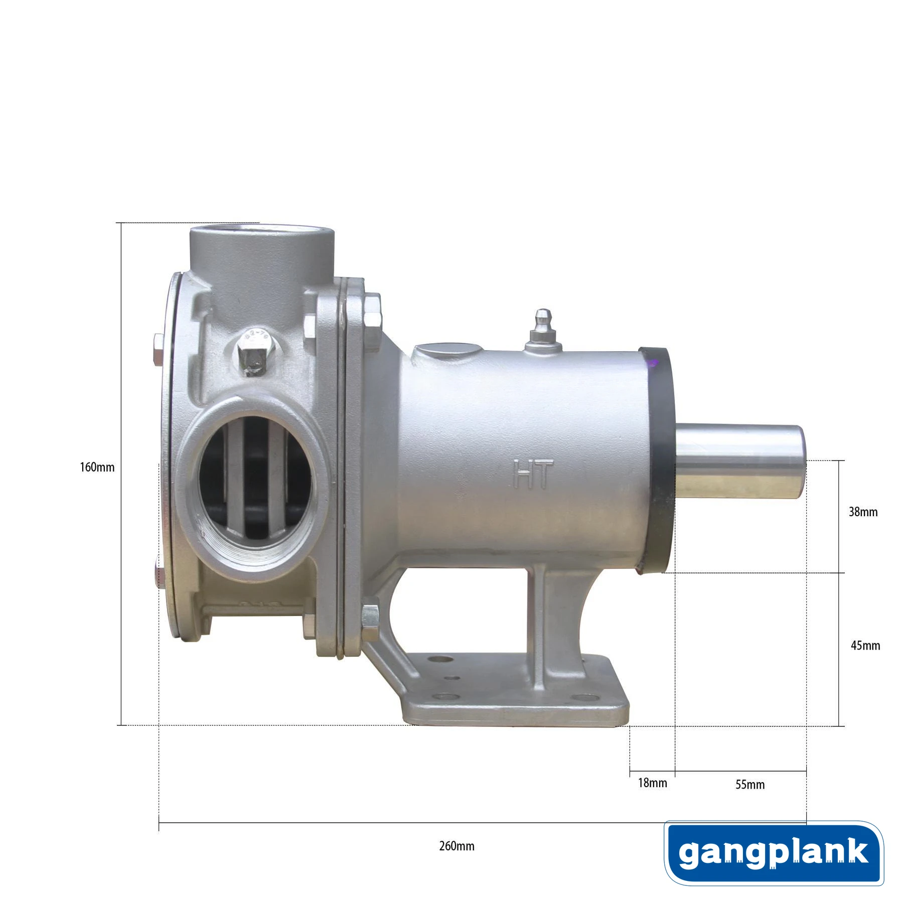 High Performance Multi-function Large Flow Self-priming Flexible Stainless Steel Impeller Pump 1-3/4