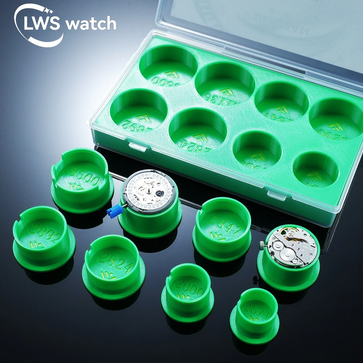 

Maintenance and Disassembly Kit for Movement Bases – Compatible with 1847, NH35, 2000, and Various Other Movement Models