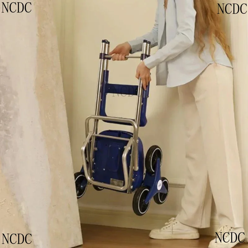 Cart Folding Silent Outdoor Portable Stair Climbing With Wheel Storage Bag Shopping Car Household Item