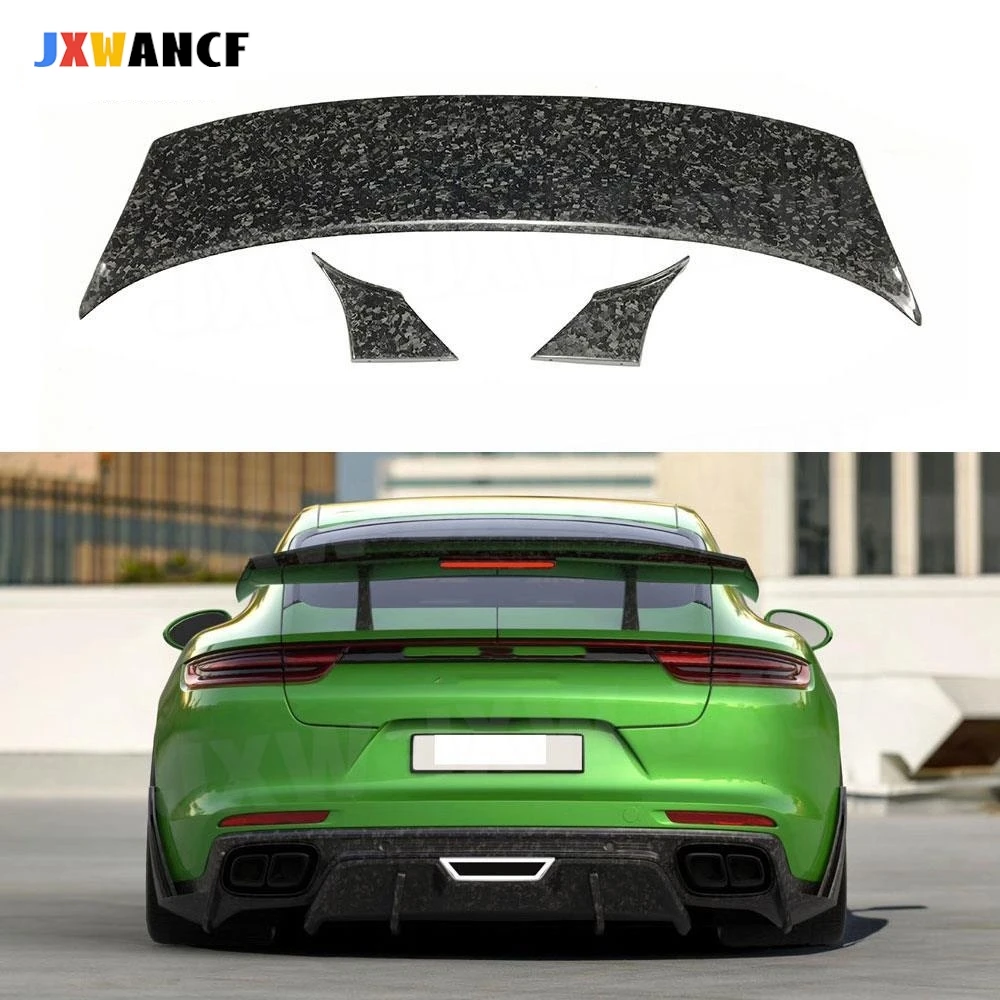 

JXWANCF Dry Carbon Fiber/Forged Carbon Boot Racing Spoiler Rear Spoiler Tail Trunk Wings For Porsche Panamera 971 2017-2019