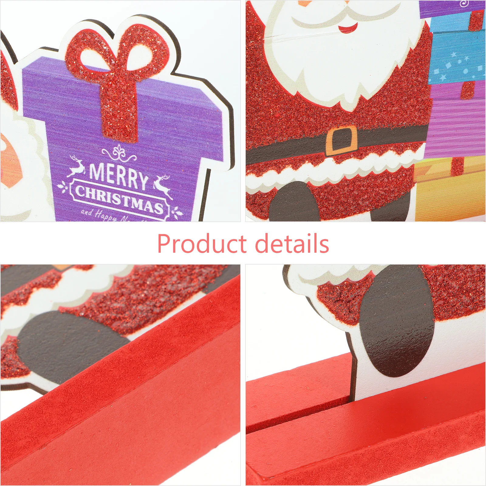 

Creative Santa Claus Ornament 3D Wooden Sign Christmas Party Decoration Holiday Home Centerpiece Coffee Table Decor Xmas Table