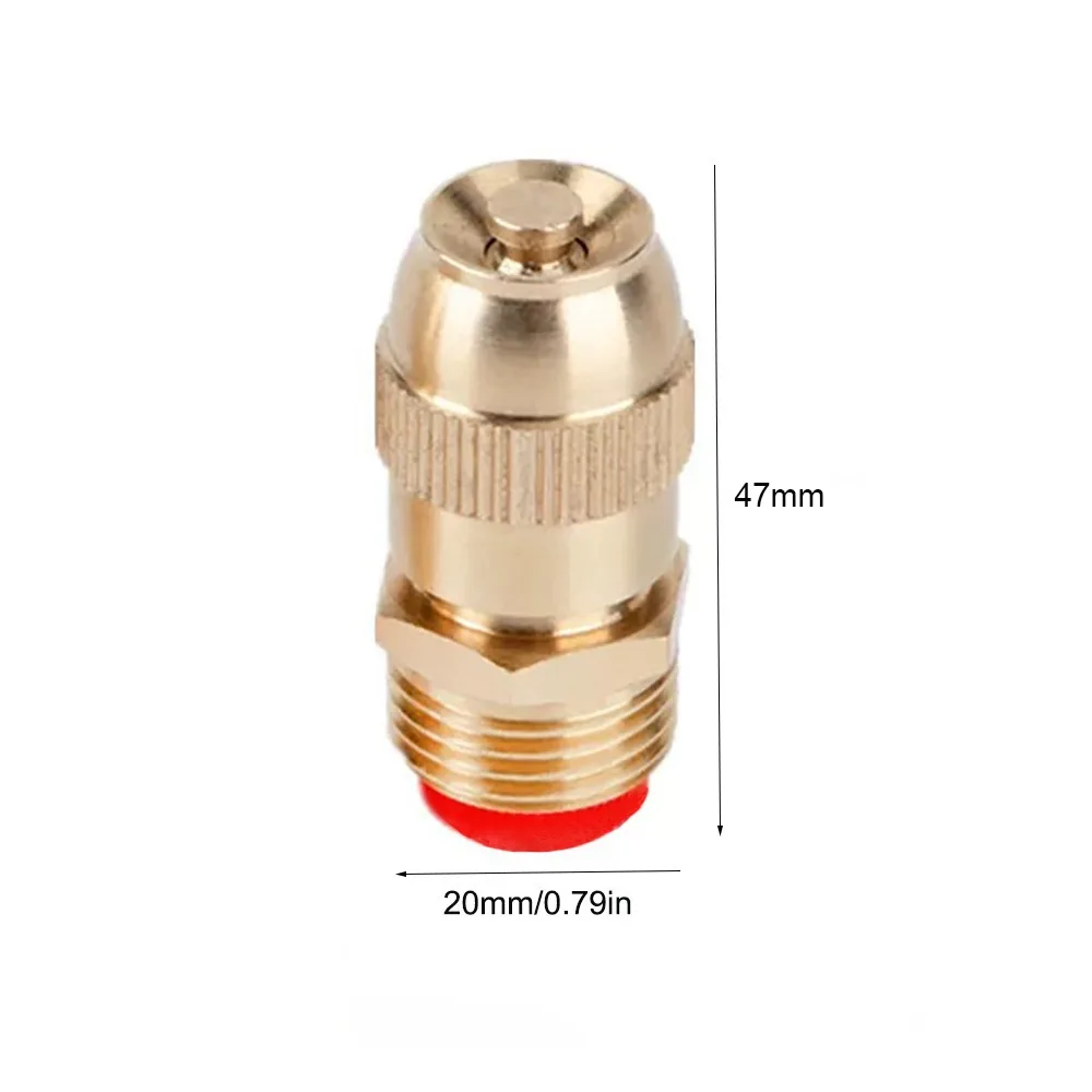 

New Adjustable Atomizing Sprinkler Nozzle Brass G1/2 Misting Nozzle Sprinkler Head Garden Watering