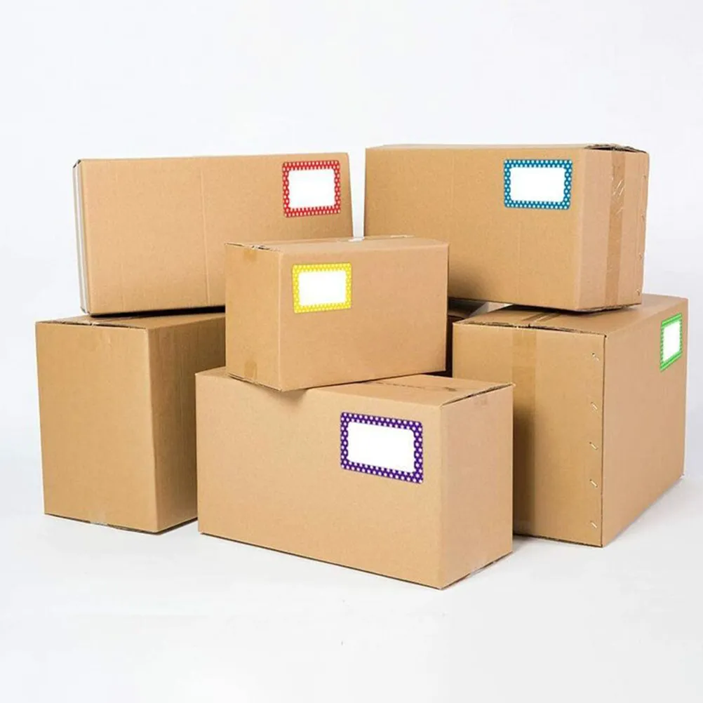 

Профессиональные самоклеящиеся этикетки-стикеры для именных бейджей в рулонах с цветными рамками для классов, офисов и идентификации.