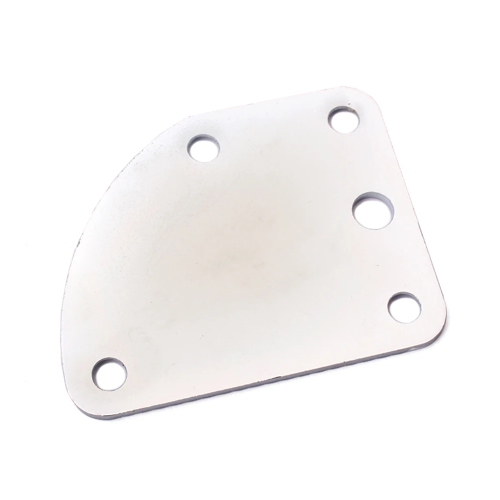 

Electric Guitar Neck Plate Bass Replacement Chrome Neck Joint Plate Metal Connecting Board Durable Lightweight Silver Gv108