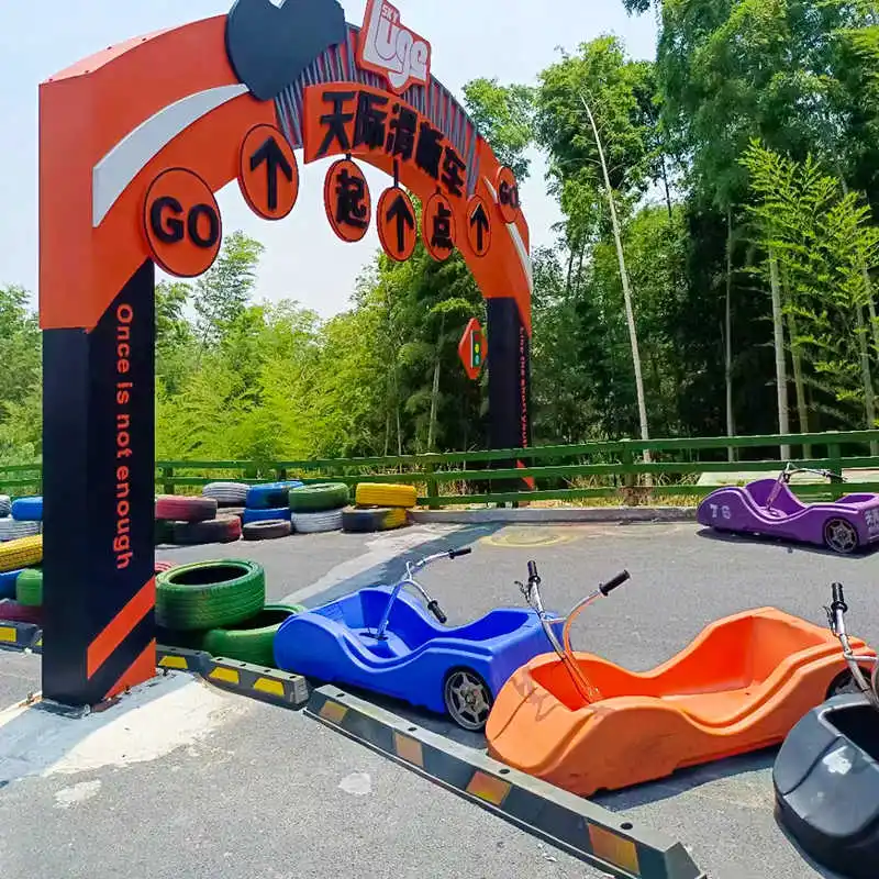 Outdoor Mountain Buggy Roller Coaster Unpowered Go Kart Amusement Equipment Off Road Karting