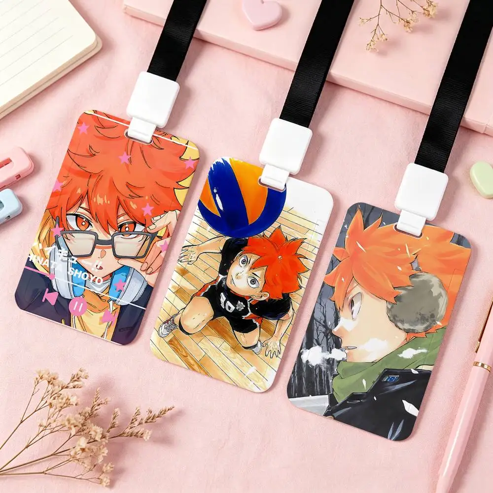 Anime S-Shoyo Hinata-s NFC Contactless Sliding Card Sleeve For Student Cards, Bus Cards, ID Cards, And Work Permits