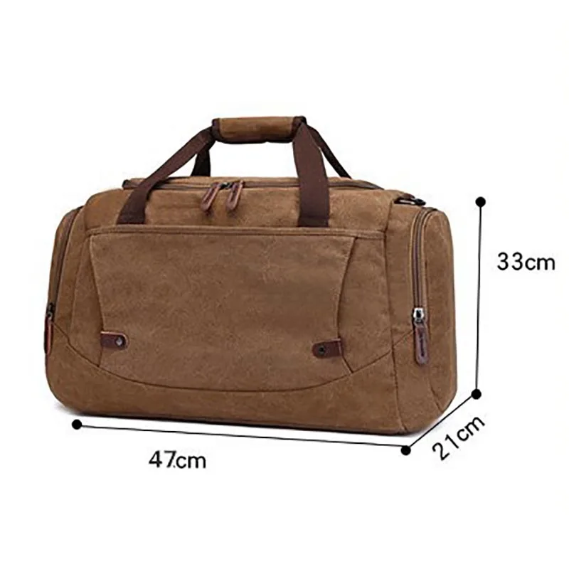 Imagem -04 - Bolsa de Lona de Grande Capacidade para Homens e Mulheres Mala de Viagem Mochila Casual ao ar Livre Bolsa de Ombro Weekend Nova Moda