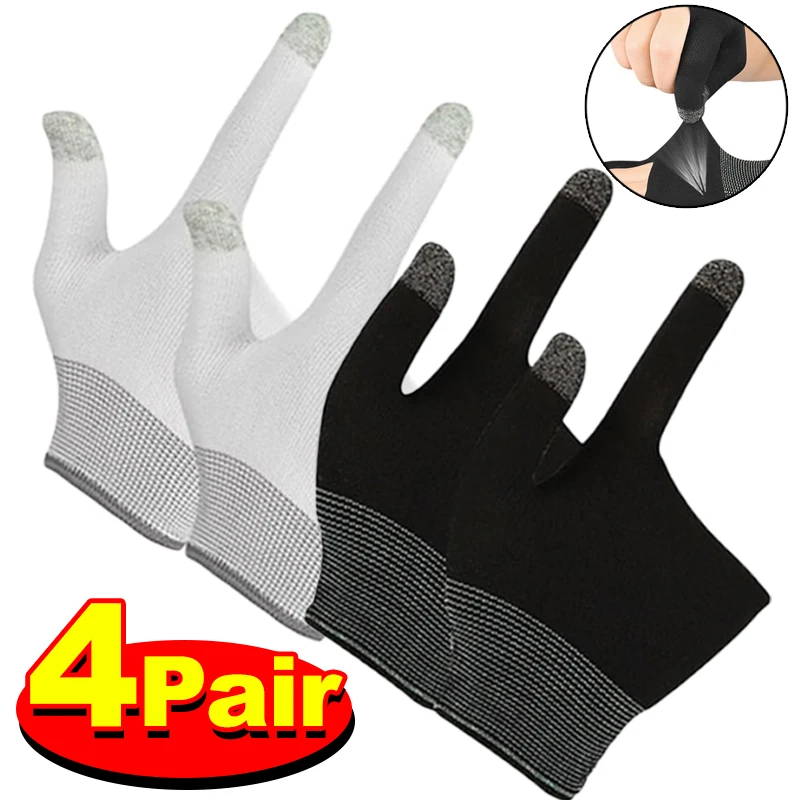 

4-1Pair Mobile Game Gaming Gloves Finger Thumb Sleeve Glove For Gamer Non-scratch Portable Mobile Gaming Gloves Accessories