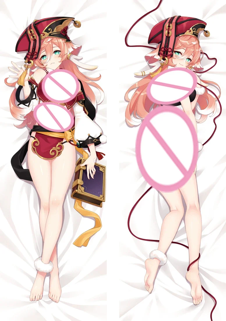 60x180cm Yan Fei Cushion Cover Dakimakura Hugging Genshin Impact Character Body Pillow Cover Otaku Bedroom Bedding Pillow Case
