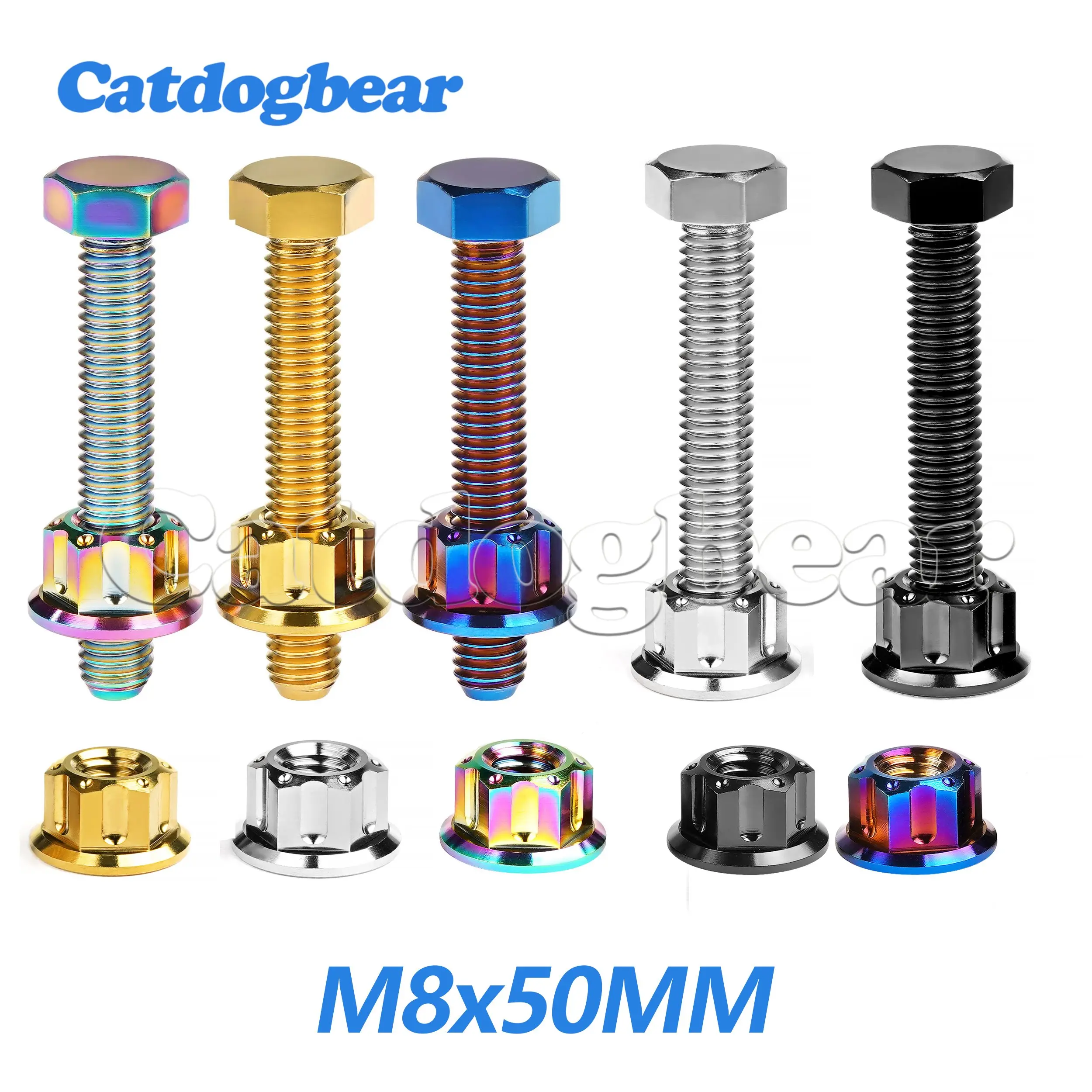 

Catdogbear Titanium Bolt M8x50 Fancy Pitch 1.25mm For Motorcycle Chain Tension Adjuster