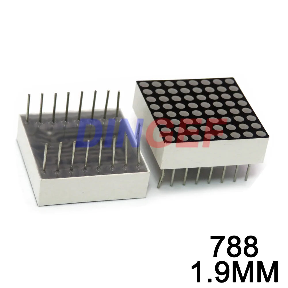 5PCS 1.9MM 3MM 3.75MM 5MM 8X8 8*8 red led dot matrix Display Common Anode/Common cathode 788AS 788BS 1088AS 1088BS 1588AS 1588BS