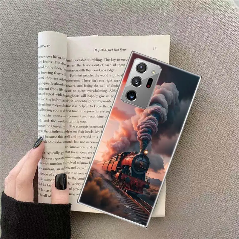 Steam Train Phone Case For Samsung A13 A23 A33 A53 A73 A52S 5G A05S A04S A02S A03S Galaxy A72 A52 A42 A32 A22 A12 Cover