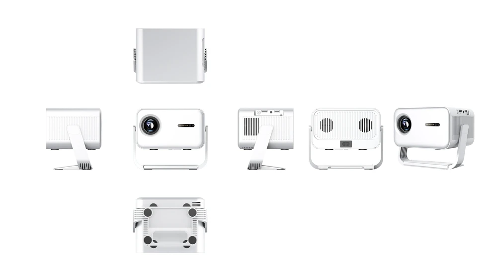 2025 تصميم جديد ذكي محمول FHD 1080P أندرويد 11 LED مصباح العارض BT5.0 المسرح المنزلي فيديو تلسكوبي حامل للاستخدام المنزلي #5