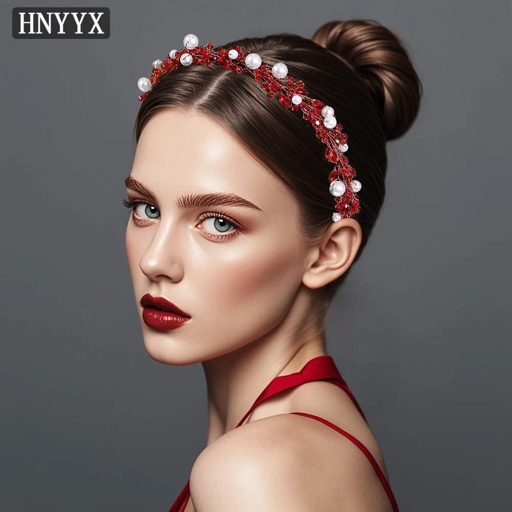 

YouLaPan Fashionable Brides Hand Woven Wedding Headbands Exquisite Beaded Women Elegant Banquet Parties Hair Accessories YXA169
