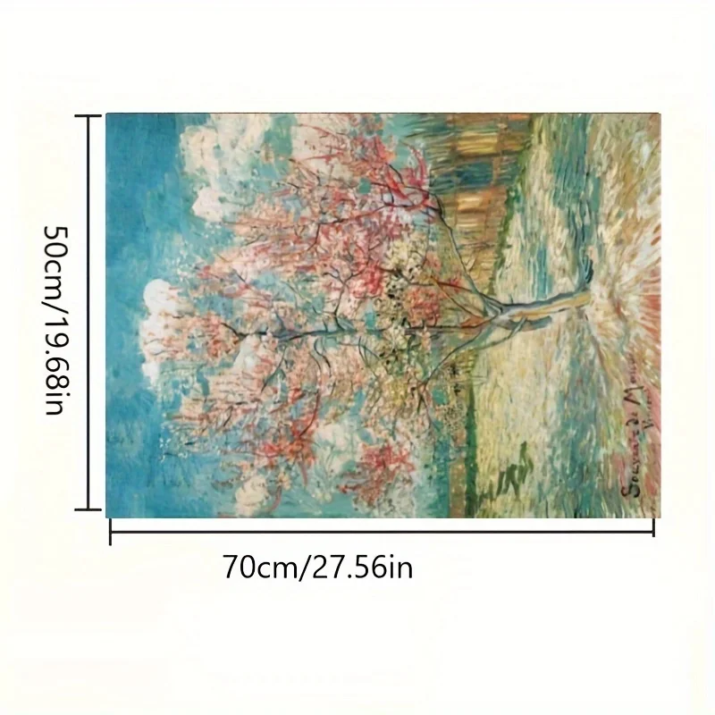 1000 stuks Van Gogh Peach Blossoms Museum Collection Legpuzzel voor volwassenen en tieners 14+, Educatief papier hersenspel, Creati