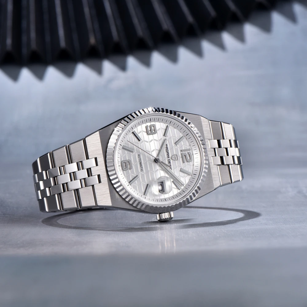 PAGANI DESIGN New 40MM Original Design Honeycomb Pattern Dial Luxury Men Watch Sapphire Glass Stainless Steel Automatic Watches