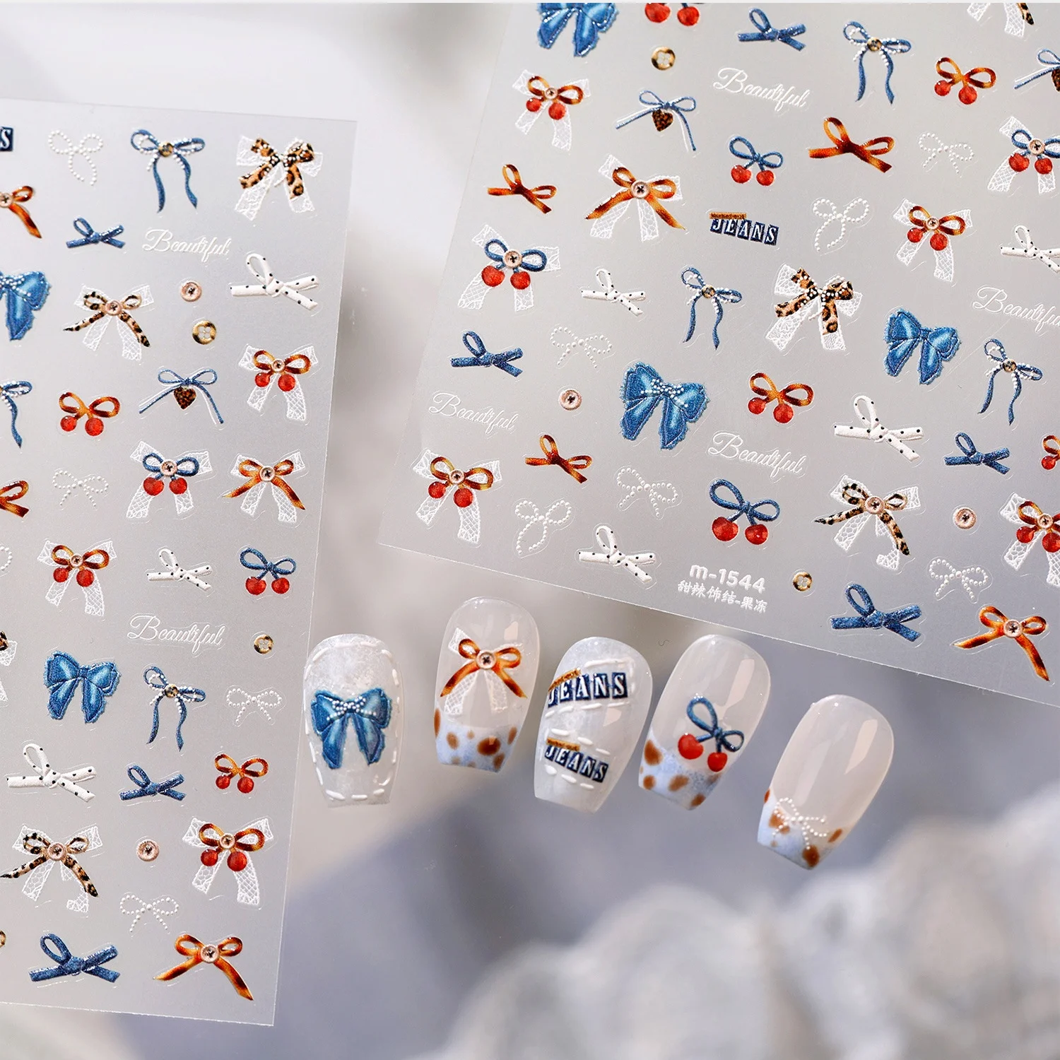 Autocollants pour ongles 5D en - Nail Art Denim avis et prix