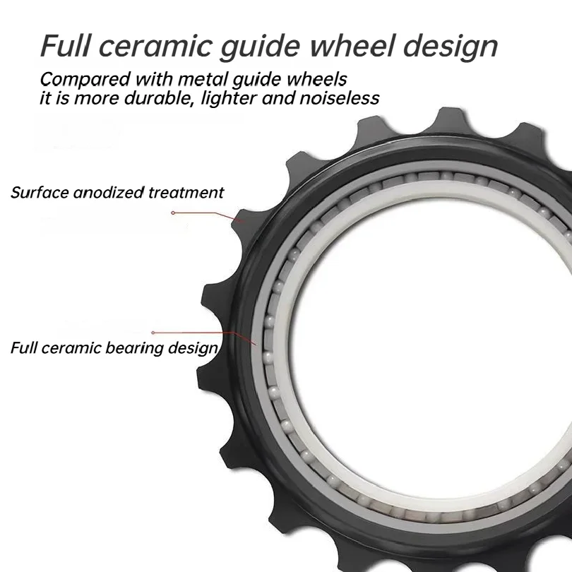 

Комплект для модернизации заднего переключателя скоростей велосипеда: полый эксцентриковый ролик 18T с керамическим подшипником для R8000 R7000, для самостоятельной установки на шоссейный велосипед
