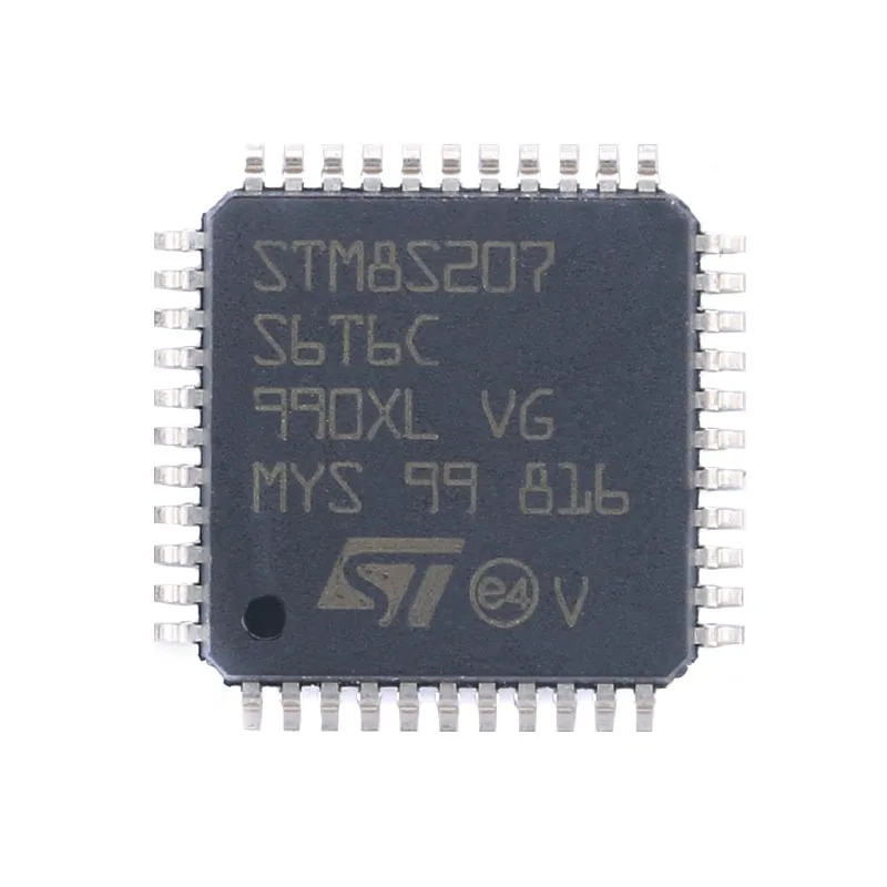 Genuine Original STM8S207S6T6C, LQFP‑44 Package, 24MHz, 32KB Flash, 8‑Bit Microcontroller MCU Chip