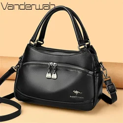 Fashion Soft Leather Handbag for Women Branded Bags Luxury Shoulder Bags Crossbody bag New Ladies Designer Purse bolsos mujeres