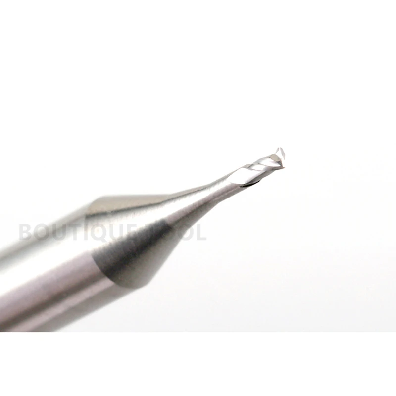 D0.3/0.4/0.5/0.6/0.7/0.8/0.9mm Mini Long Neck End Groove Milling Cutter Ball R0.15/0.2/0.25/0.3/0.35/0.4/0.45 For Steel Aluminum