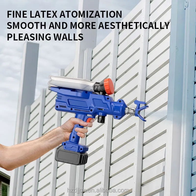Batteria al litio Macchina a spruzzo airless ad alta tensione Pistola a spruzzo Rivestimento di vernice Macchina a spruzzo di vernice in lattice Pistola a spruzzo portatile