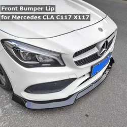 Front Bumper Splitter Lip for Mercedes Benz CLA C117 X117 Facelift AMG LINE CLA180 CLA200 CLA250 Sport 2016 2017 2018 Body Kit