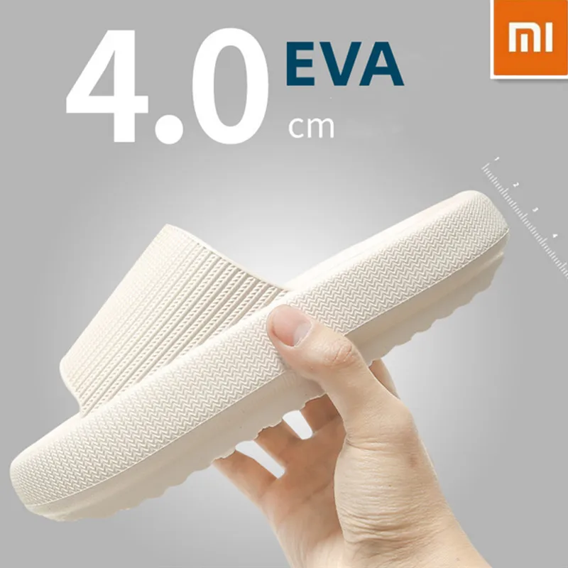 Xiaomi Thick Platform Bathroom Cloud Slippers Non-slip Flip Flops Woman Sandals Women Fashion Soft Sole EVA Indoor Slides