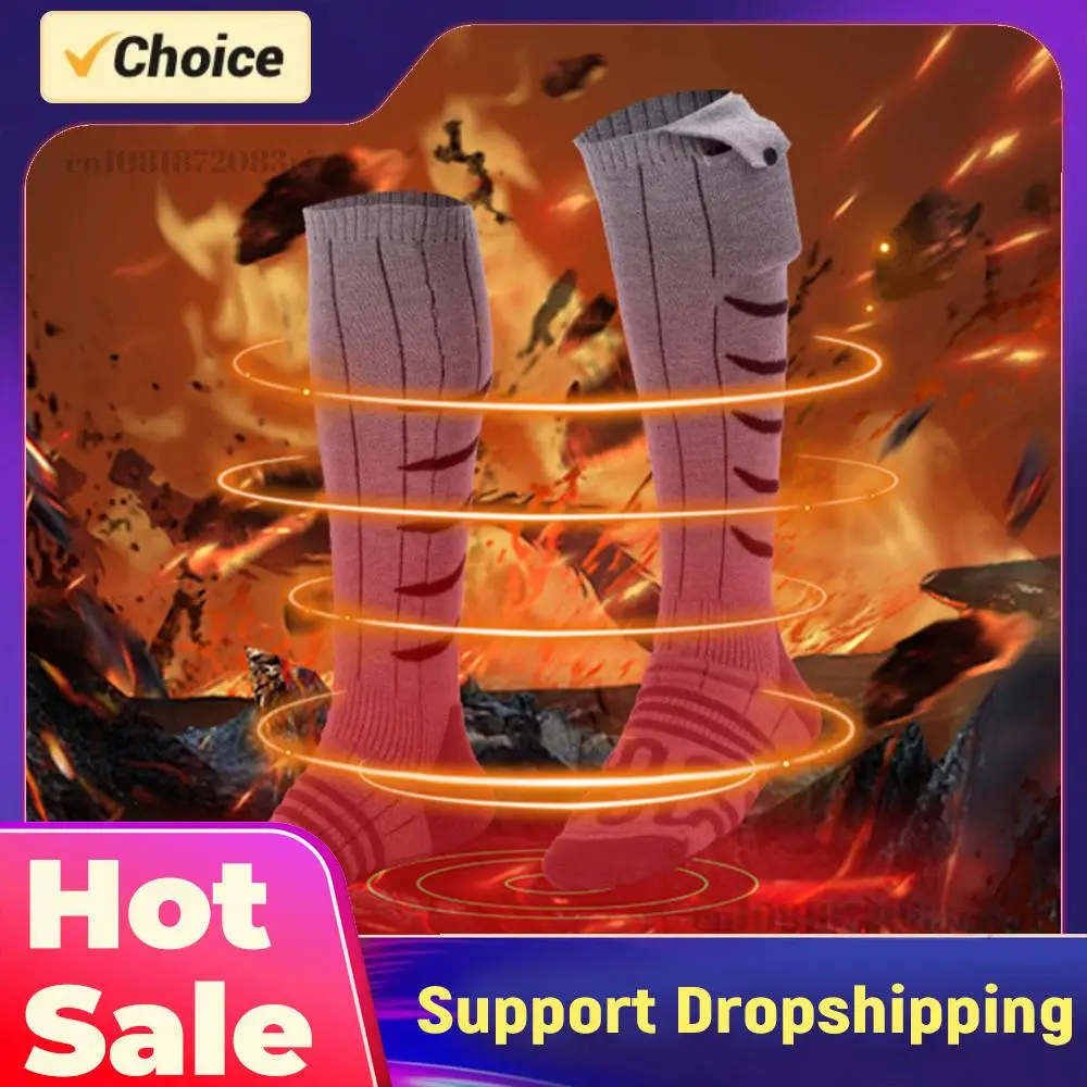 

Electric Heated Socks Cold-Proof Electric Heating Socks Fast Heating Warm Winter Socks Washable for Cycling Camping Skating