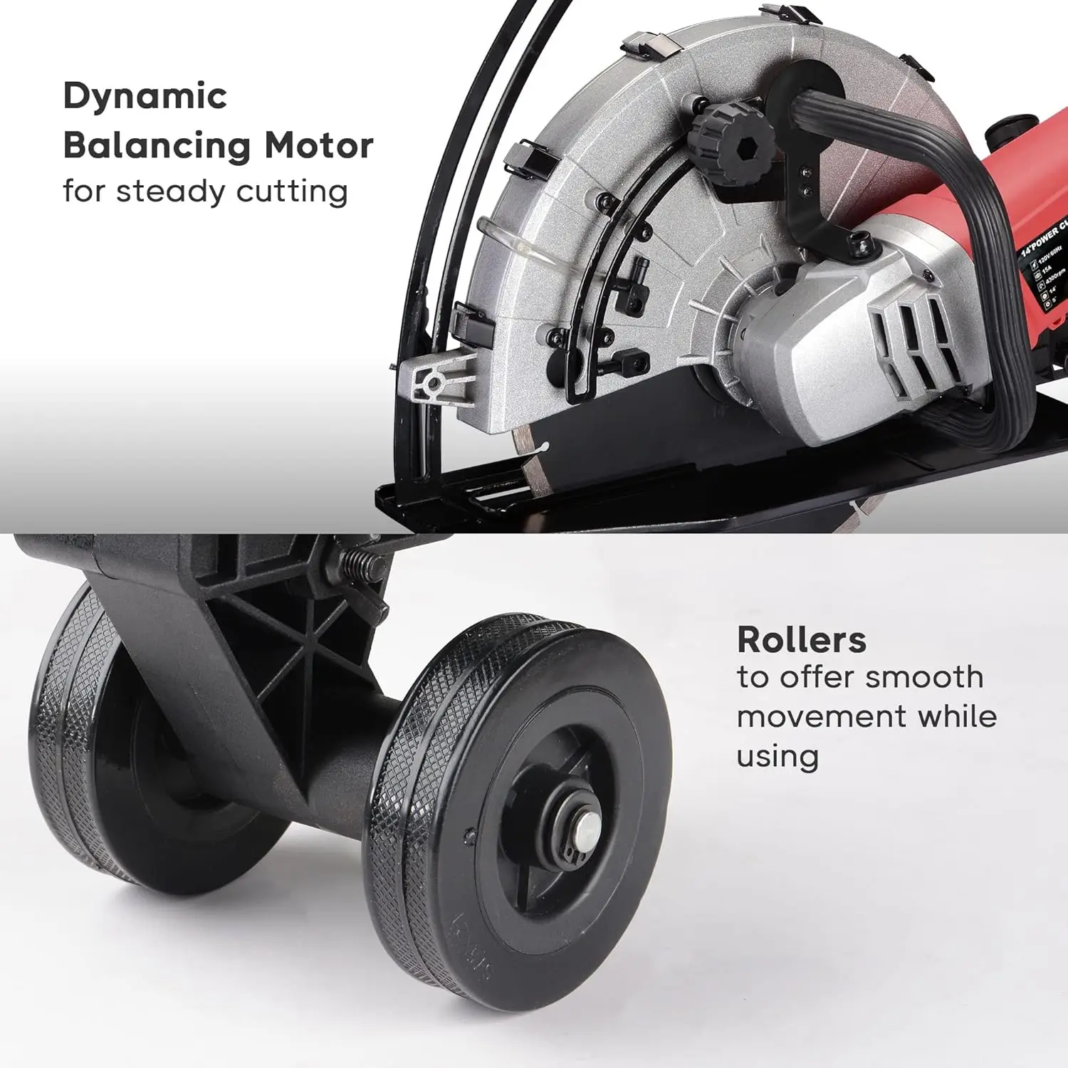 14 Inch Electric Concrete Saw Disc Cutter Wet Dry Circular Saw Stone Cutter Saw Blade For