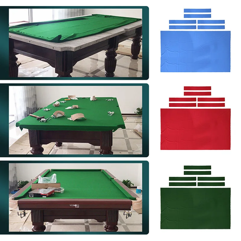 7/8/9ft Three Color Billiard Table Cloth Professional Billiard Table Pad Replacement Felt Cover Billiard Accessories Sports Game