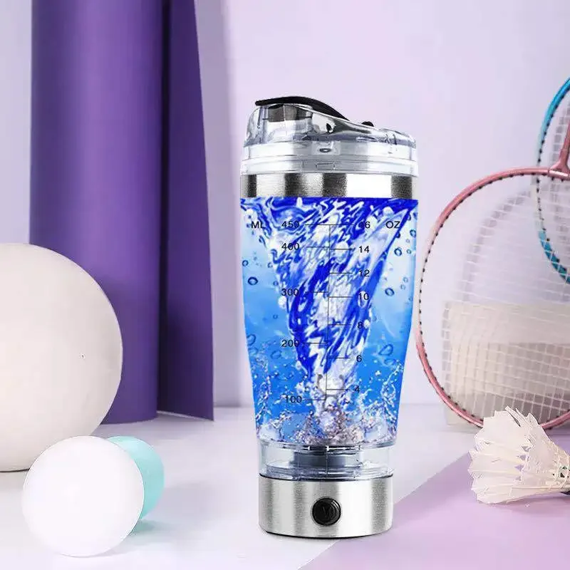 

1pc Electric Mixing Cup Portable Protein Powder Shaker Bottle Mixer Bottle Protein Shaker Protein Cup Shaker Fitness Tools