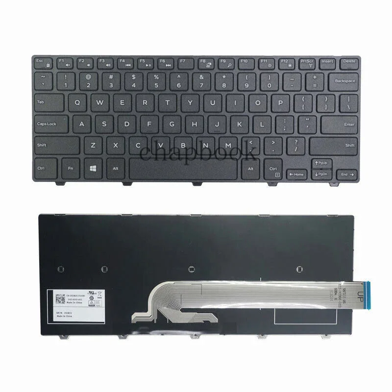 

New US Black Keyboard For Dell Vostro 14 3449 3468 3445 3446 3458 3459 3478 5459