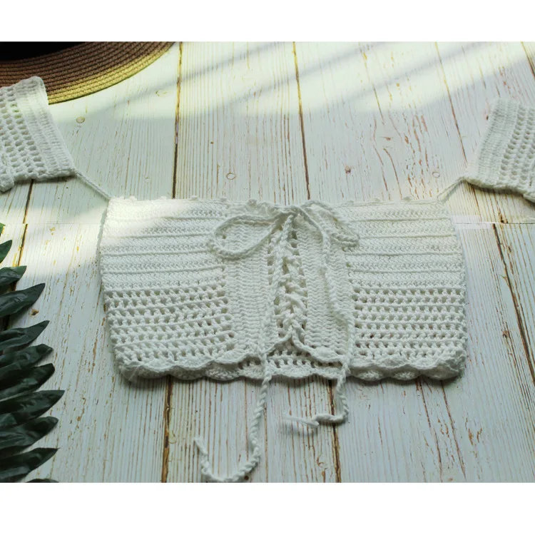 Top de Biquíni F com Recortes e Franjas, Colete de Maiô de Renda Primavera , Fibra de Triacetato 00%