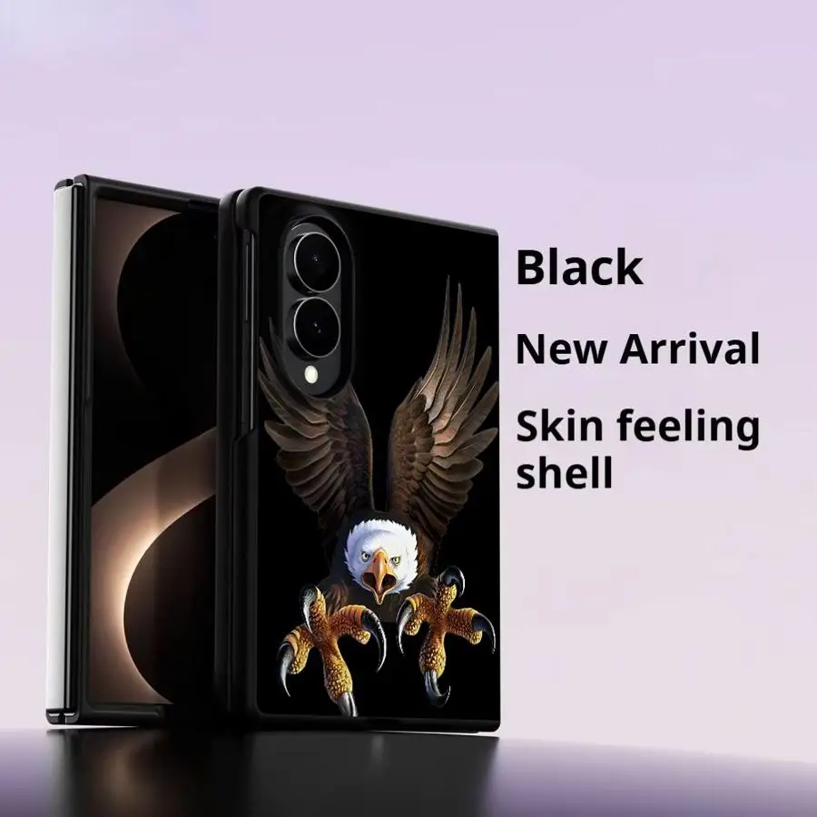 Black Background Cool Eagle Case for Samsung Galaxy Z Fold8 Wide Z Fold 8 ZFold8 ZFold Wide Luxury Phone Cover