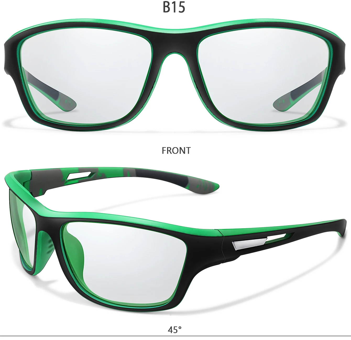 Photochrome Motorrad-Sonnenbrille für Männer und Frauen, Outdoor-Radfahren, Fahren, Wandern, Angeln, UV400-Schutzbrille – Detail 9